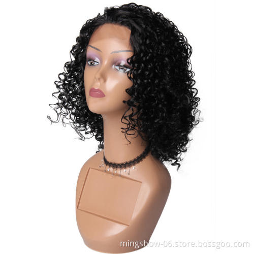 No MOQ fast delivery high temperature synthetic lace wig cheap